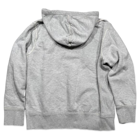 American Eagle Y2K Gray Thermal Heavyweight Logo Hoodie - Picture 2 of 5